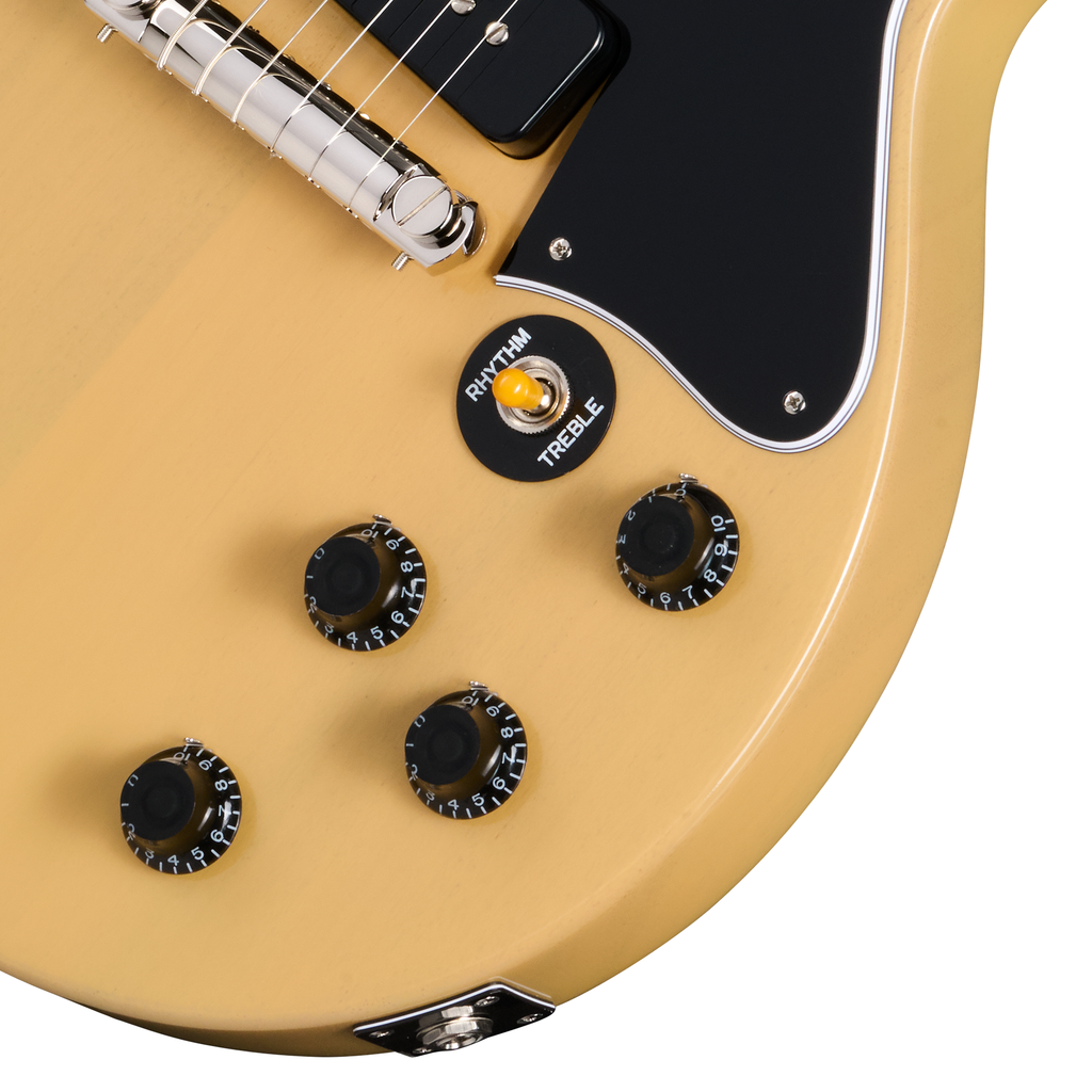 Epiphone 1960 Les Paul Special Double Cut Reissue Electric Guitar - TV Yellow - View 6 | MusicMarket