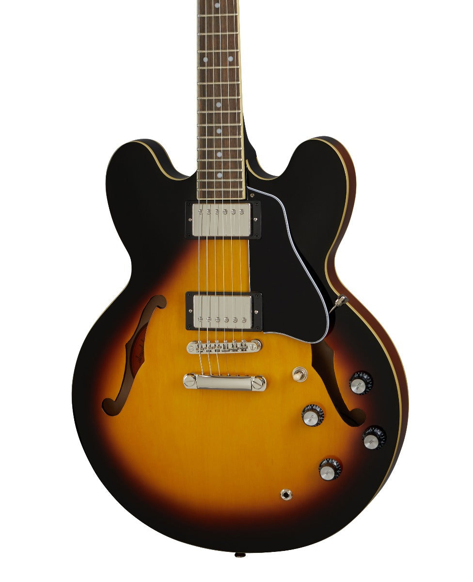 Epiphone ES-335 Semi Hollow Electric Guitar, Vintage Sunburst - View 3 | MusicMarket