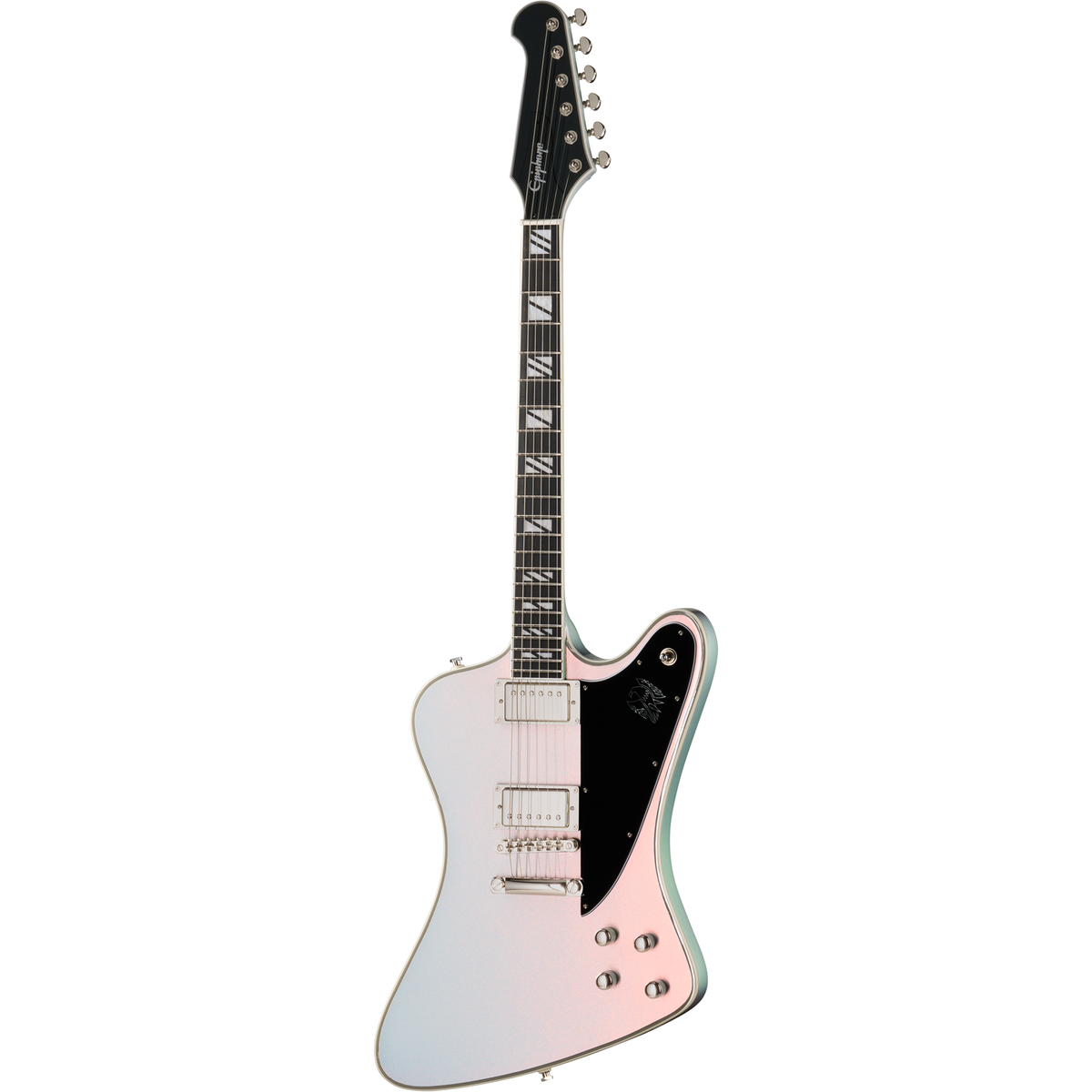 Epiphone Futura Firebird Custom Electric Guitar - Quicksilver Shift - View 2 | MusicMarket