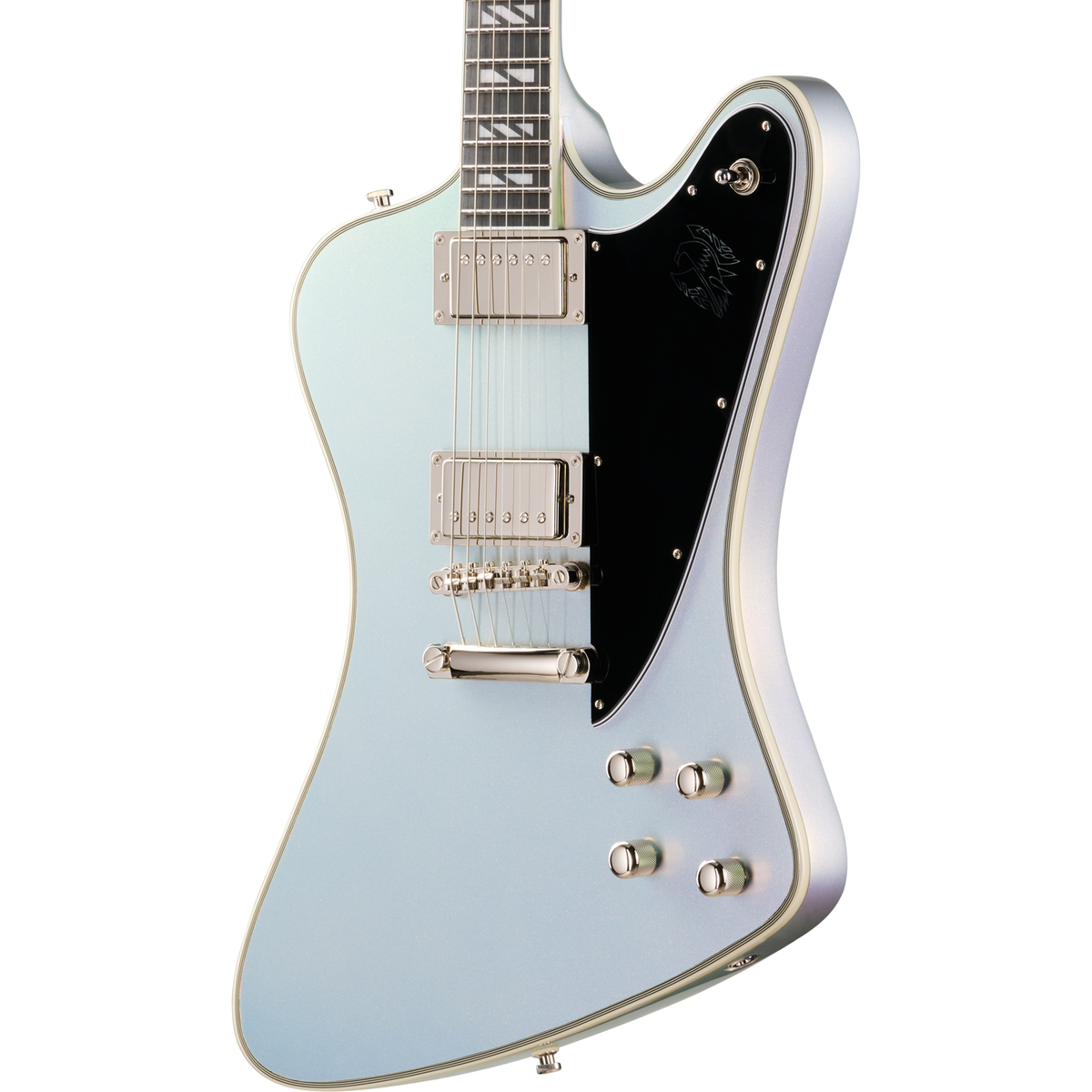 Epiphone Futura Firebird Custom Electric Guitar - Quicksilver Shift - View 9 | MusicMarket