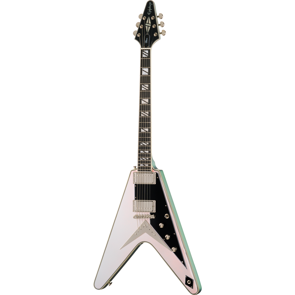 Epiphone Futura Flying V Custom Electric Guitar - Quicksilver Shift - View 2 | MusicMarket