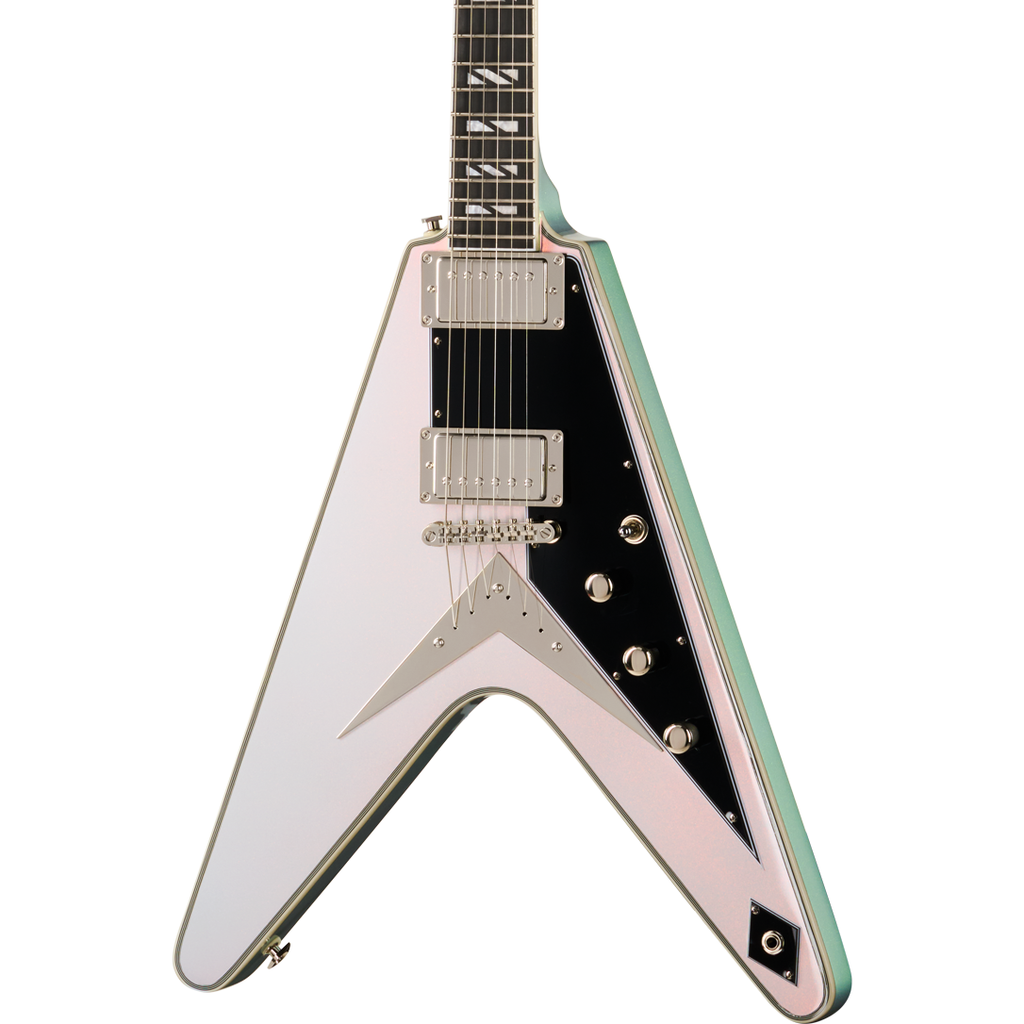 Epiphone Futura Flying V Custom Electric Guitar - Quicksilver Shift - MusicMarket