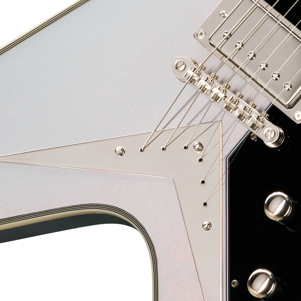 Epiphone Futura Flying V Custom Electric Guitar - Quicksilver Shift - View 6 | MusicMarket