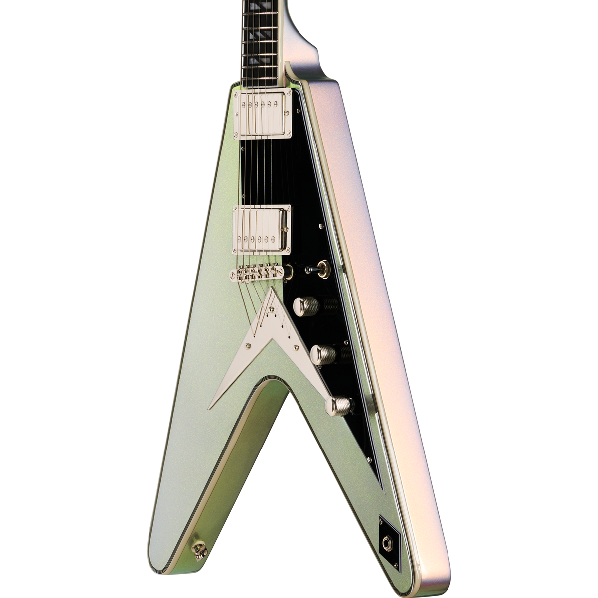 Epiphone Futura Flying V Custom Electric Guitar - Quicksilver Shift - View 9 | MusicMarket