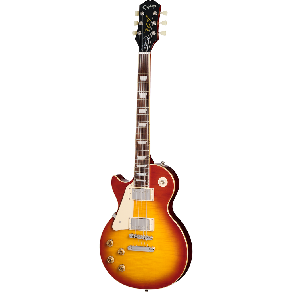 Epiphone Les Paul Standard 50s Left Handed Electric Guitar - Washed Cherry Sunburst - View 2 | MusicMarket