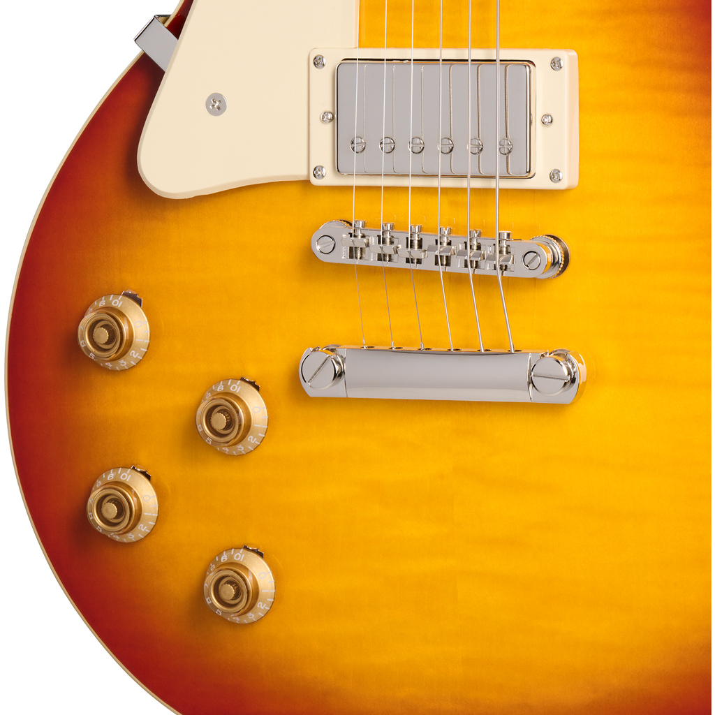 Epiphone Les Paul Standard 50s Left Handed Electric Guitar - Washed Cherry Sunburst - View 7 | MusicMarket