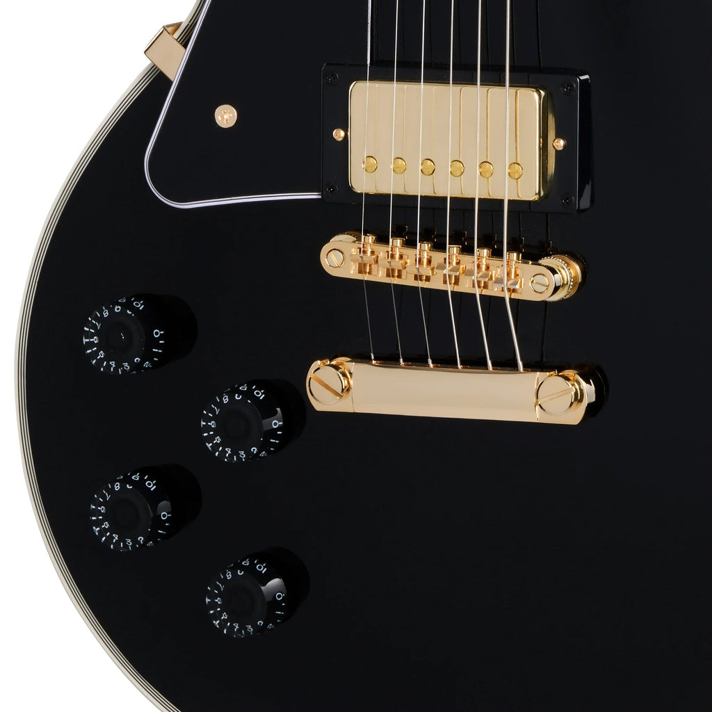 Epiphone Les Paul Custom Left Handed Electric Guitar - Ebony - View 7 | MusicMarket