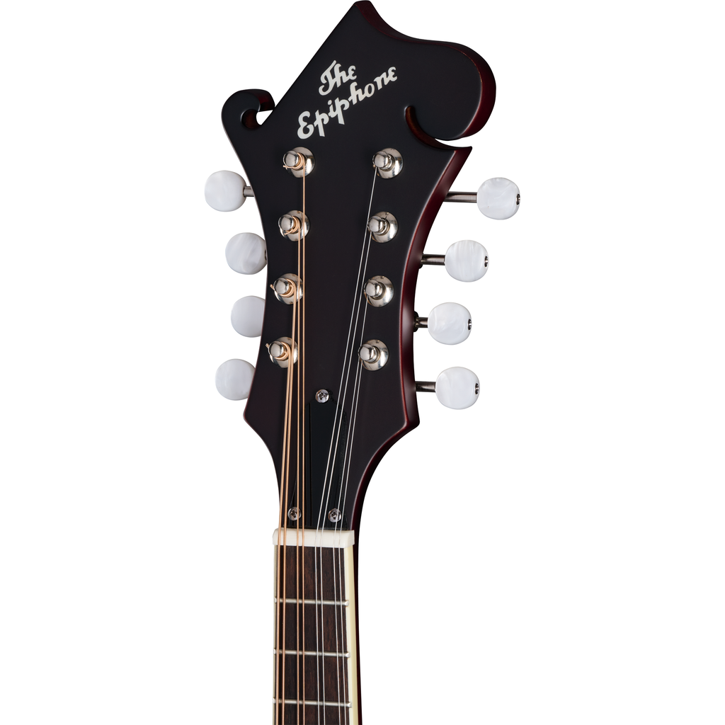 Epiphone F-5 Studio 8-String Mandolin - Wine Red Satin - View 5 | MusicMarket