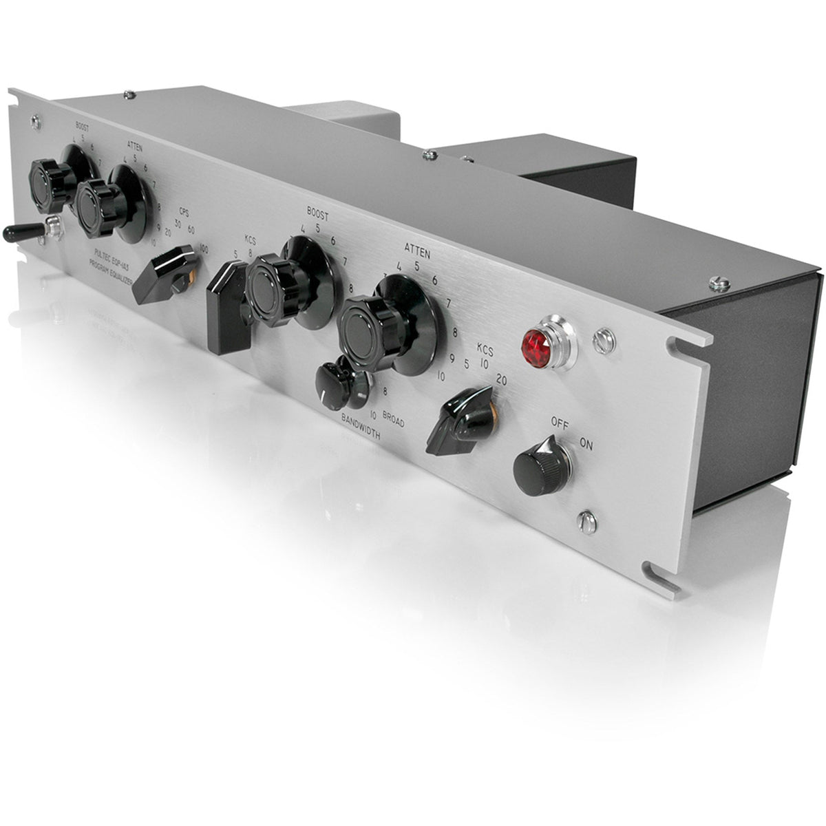 Pultec EQP-1A3-SS Solid State Equalizer with API Gain Stage, Silver Faceplate - View 4 | MusicMarket