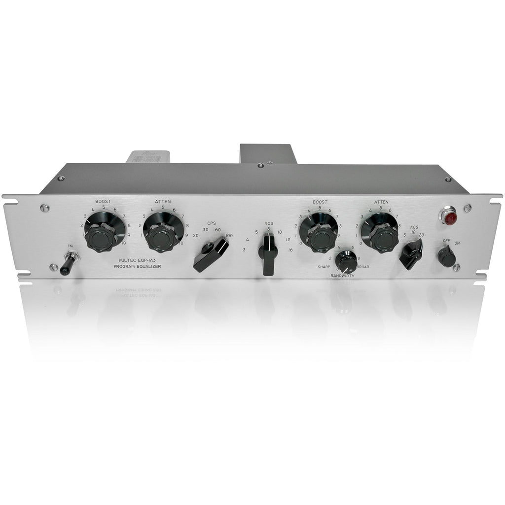 Pultec EQP-1A3-SS Solid State Equalizer with API Gain Stage, Silver Faceplate - View 2 | MusicMarket