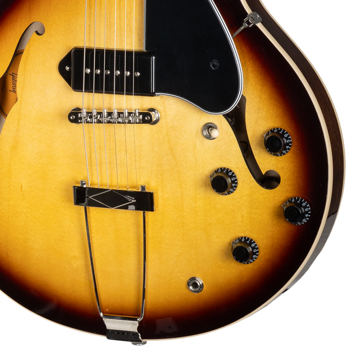 Gibson ES-330 Hollowbody Electric Guitar - Tobacco Sunburst - View 22 | MusicMarket