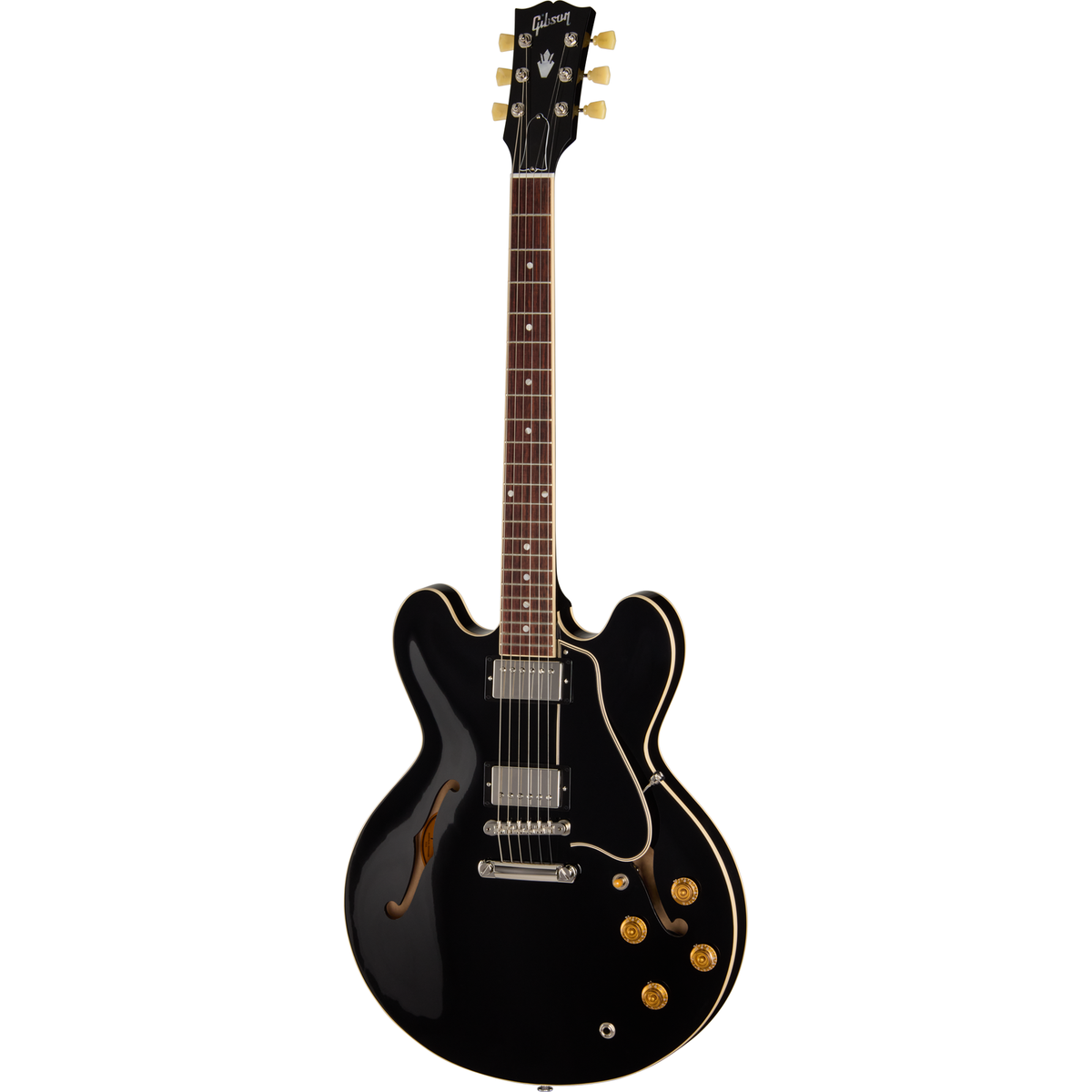 Gibson ES-335 50s Semi-Hollow Electric Guitar - Ebony - View 2 | MusicMarket