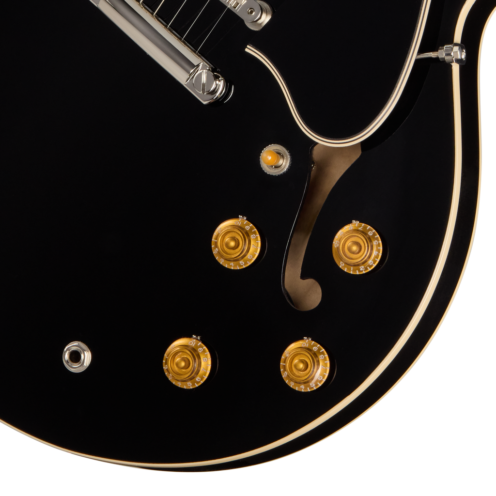 Gibson ES-335 50s Semi-Hollow Electric Guitar - Ebony - View 7 | MusicMarket