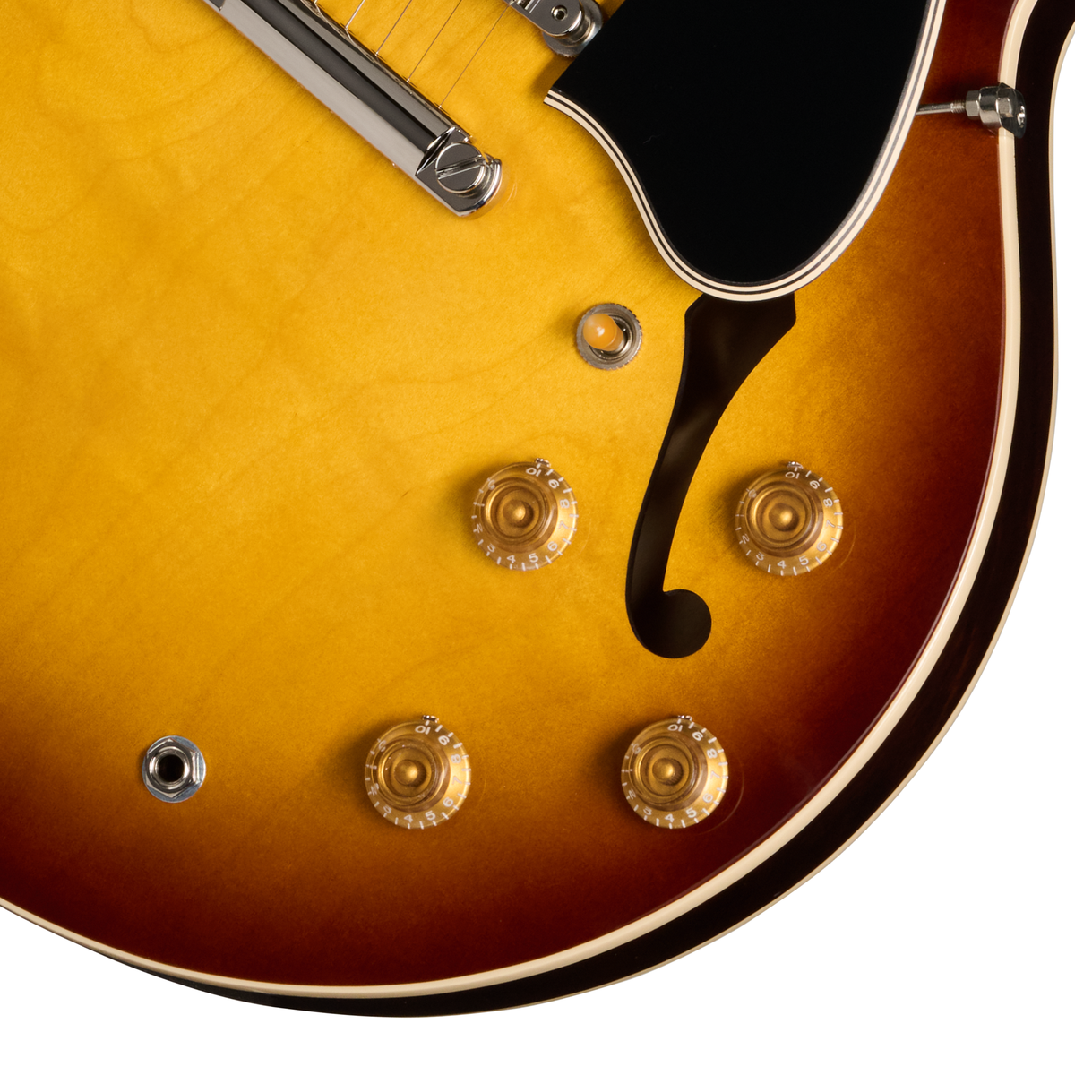 Gibson ES-335 50s Semi-Hollow Electric Guitar - Vintage Tobacco Burst - View 7 | MusicMarket