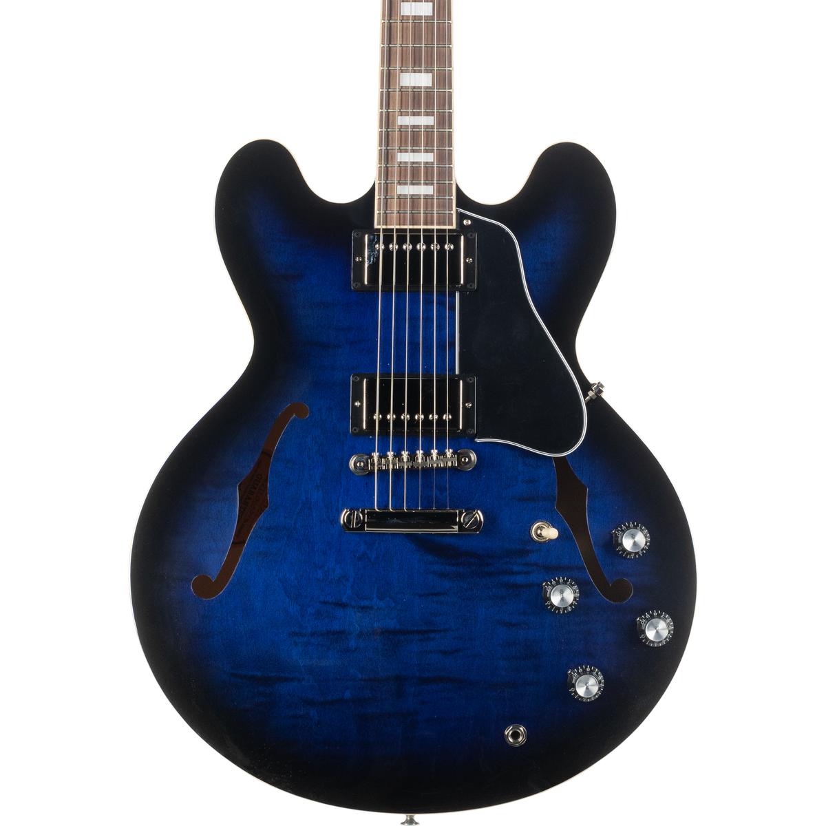 Gibson ES-335 Figured Semi-Hollow Electric Guitar - Deep Ocean Burst - View 13 | MusicMarket