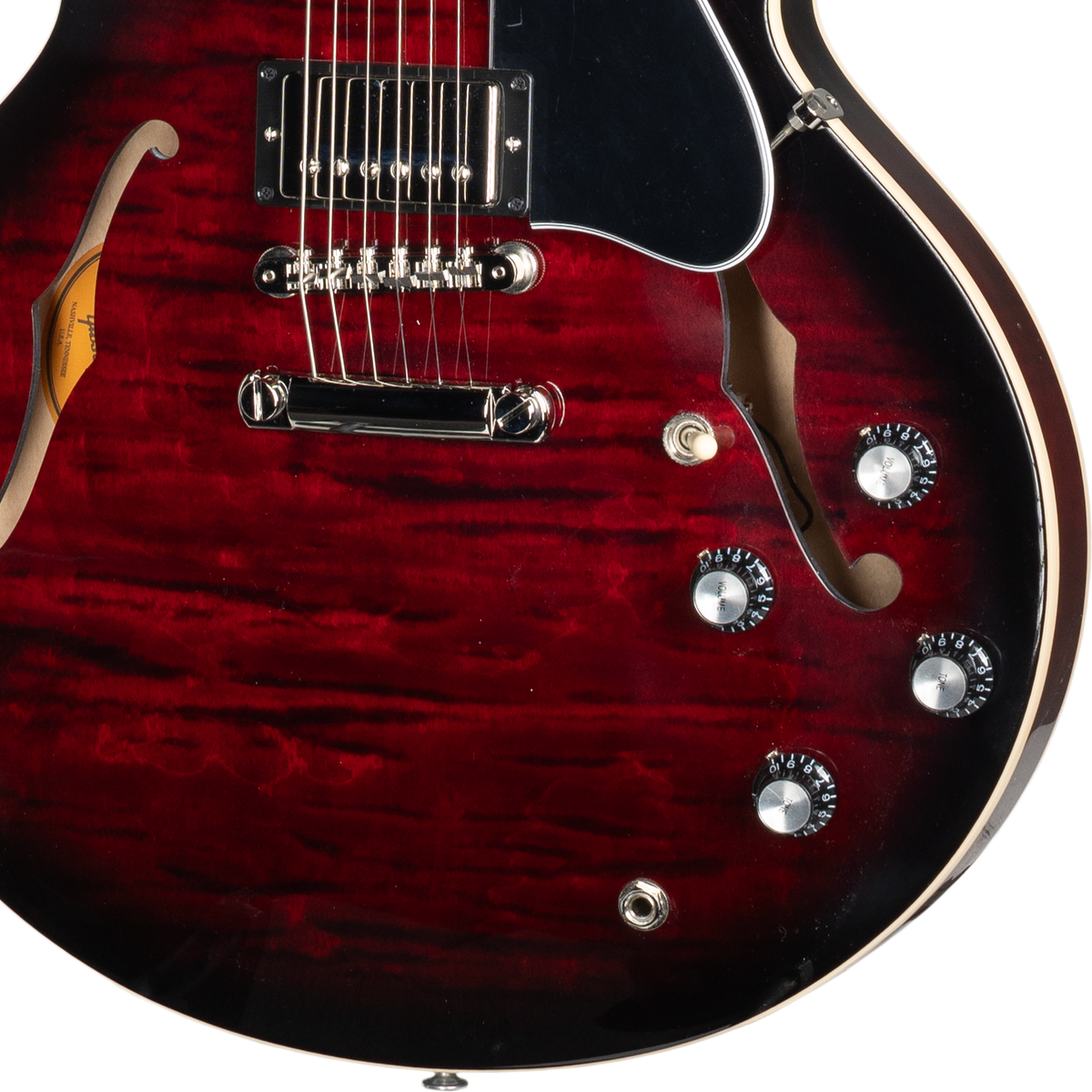 Gibson ES-335 Figured Semi-Hollow Electric Guitar - Blood Moon Burst - View 13 | MusicMarket