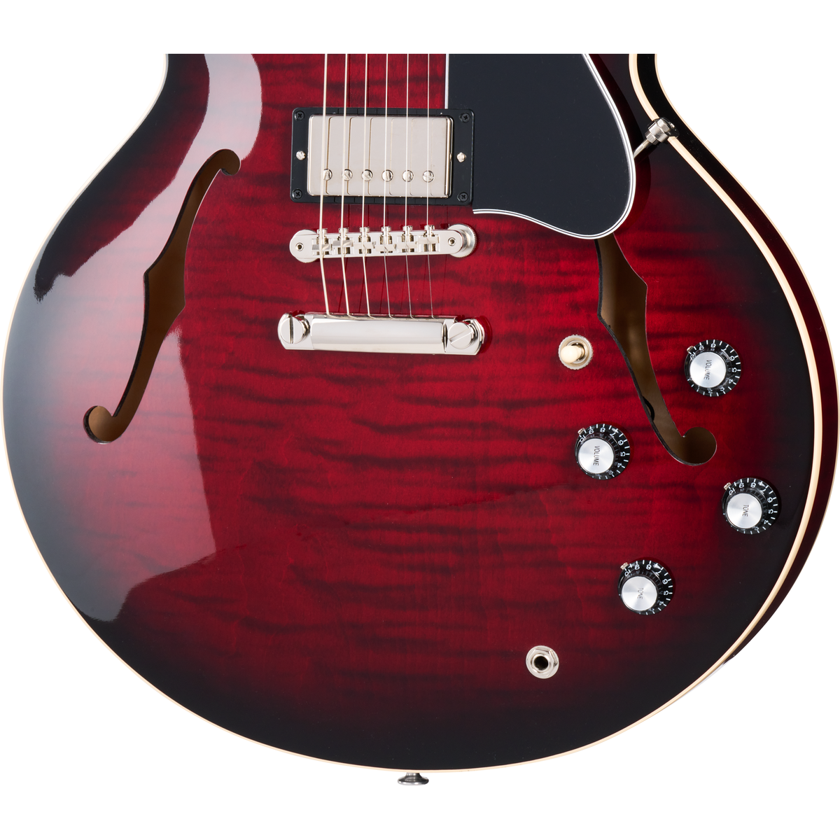Gibson ES-335 Figured Semi-Hollow Electric Guitar - Blood Moon Burst - View 7 | MusicMarket