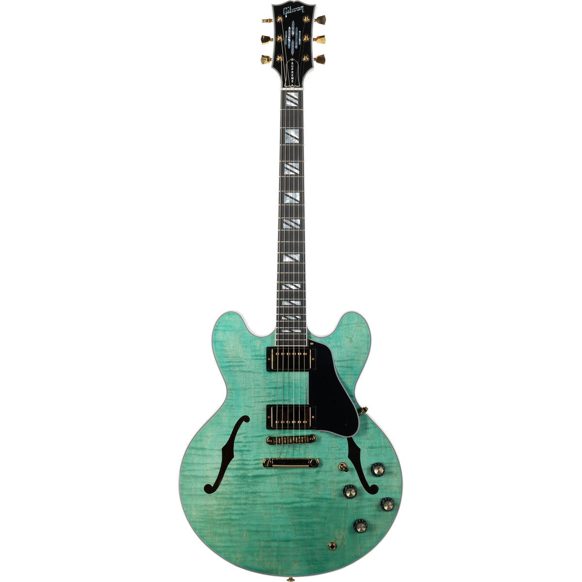 Gibson ES Supreme Semi Hollow Electric Guitar - Seafoam Green - View 29 | MusicMarket