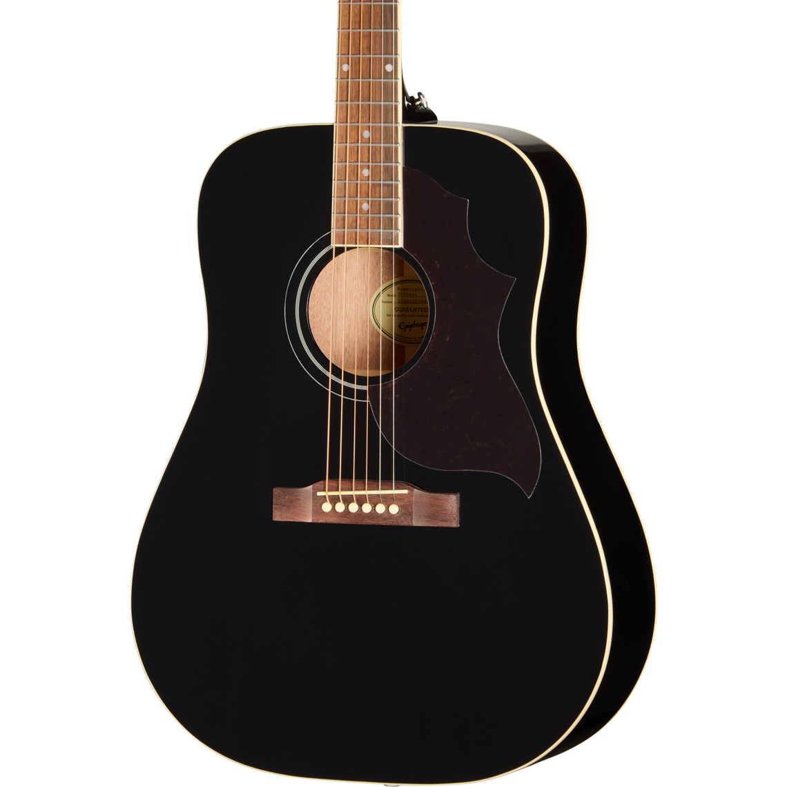 Epiphone Hummingbird Tribute Acoustic Guitar - Ebony - MusicMarket