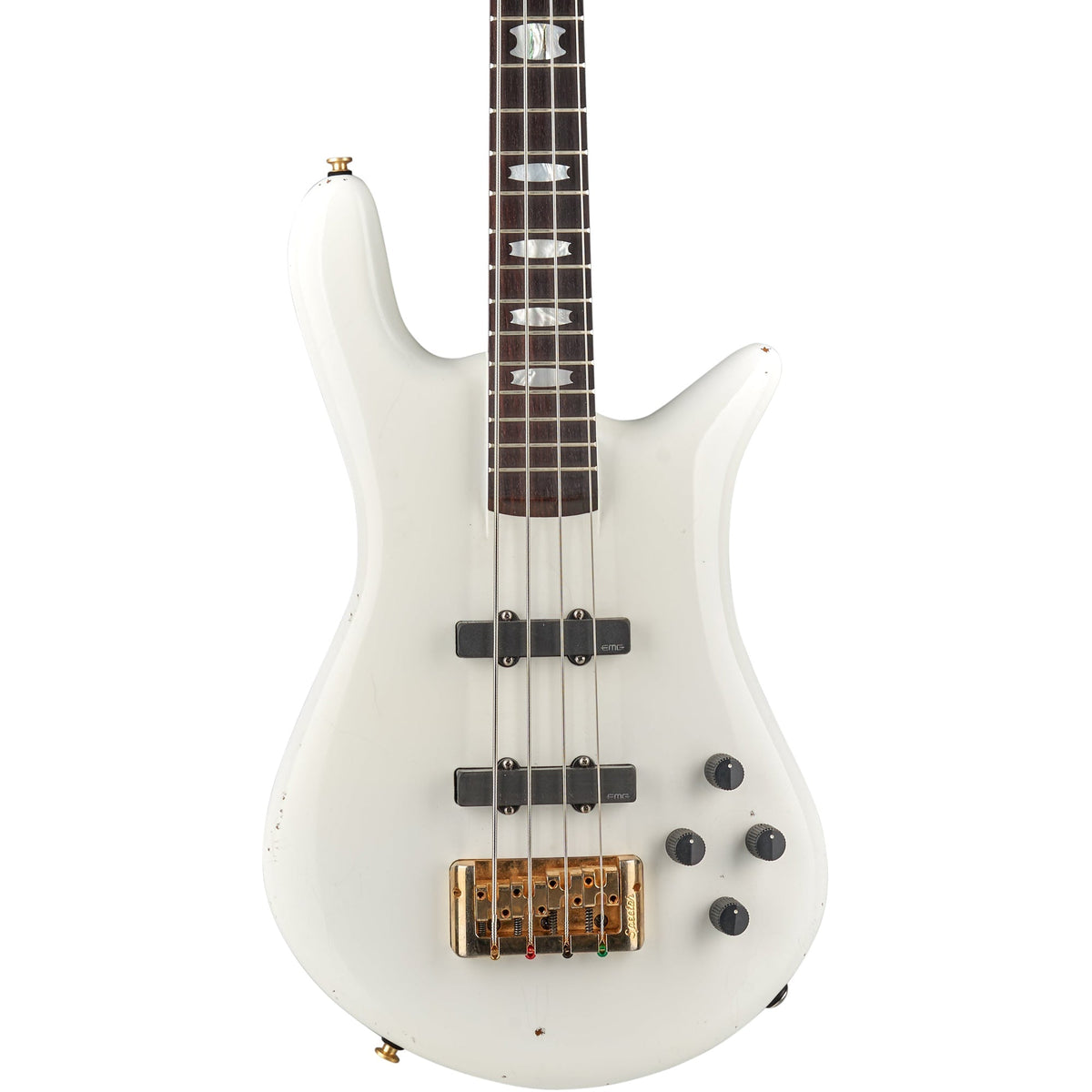 Spector Doug Wimbish Euro 4 Signature 4-String Electric Bass Guitar - Aged White - MusicMarket