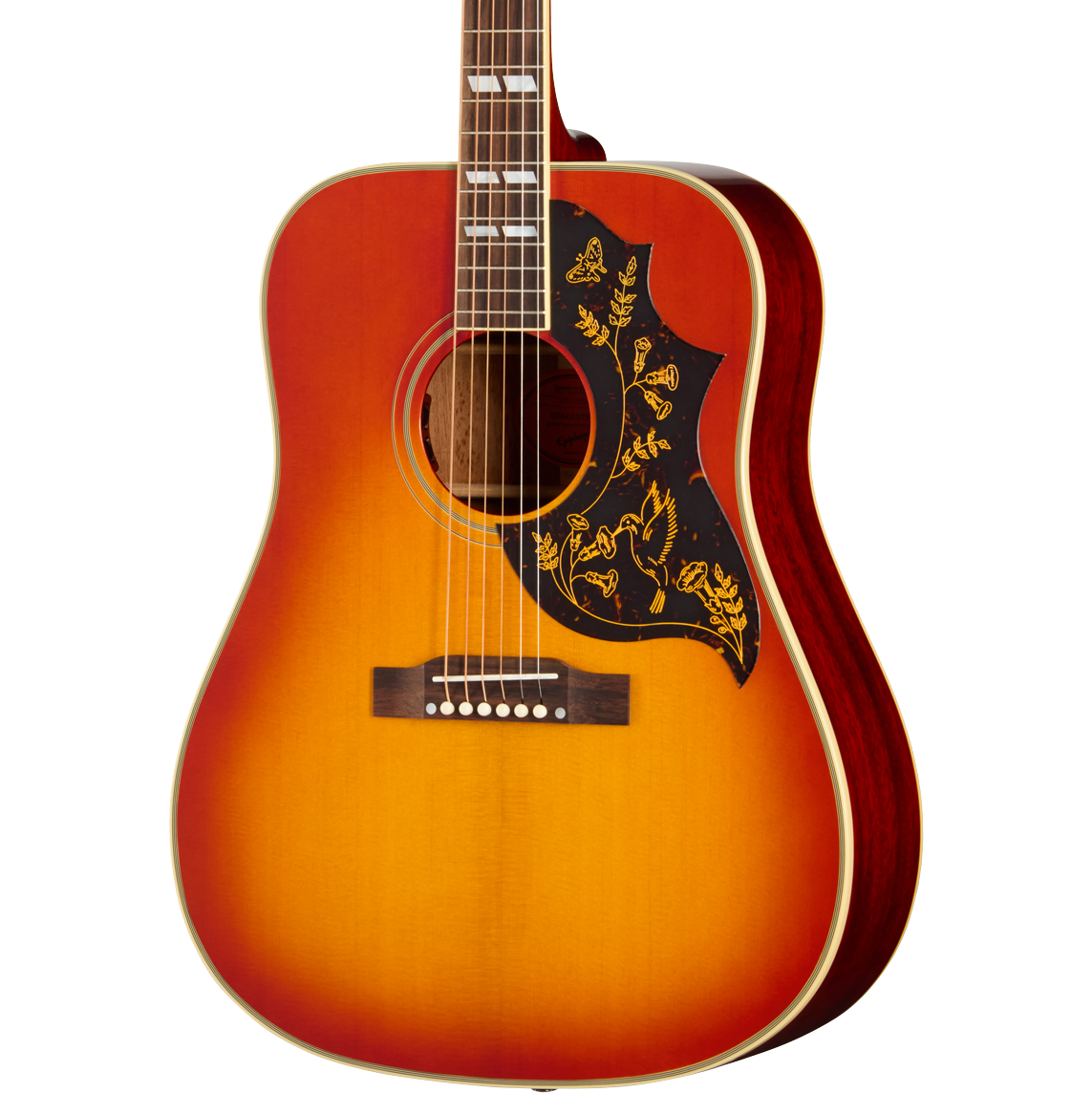 Epiphone 1960 Hummingbird Reissue Acoustic Electric Guitar - Heritage Cherry Sunburst - MusicMarket