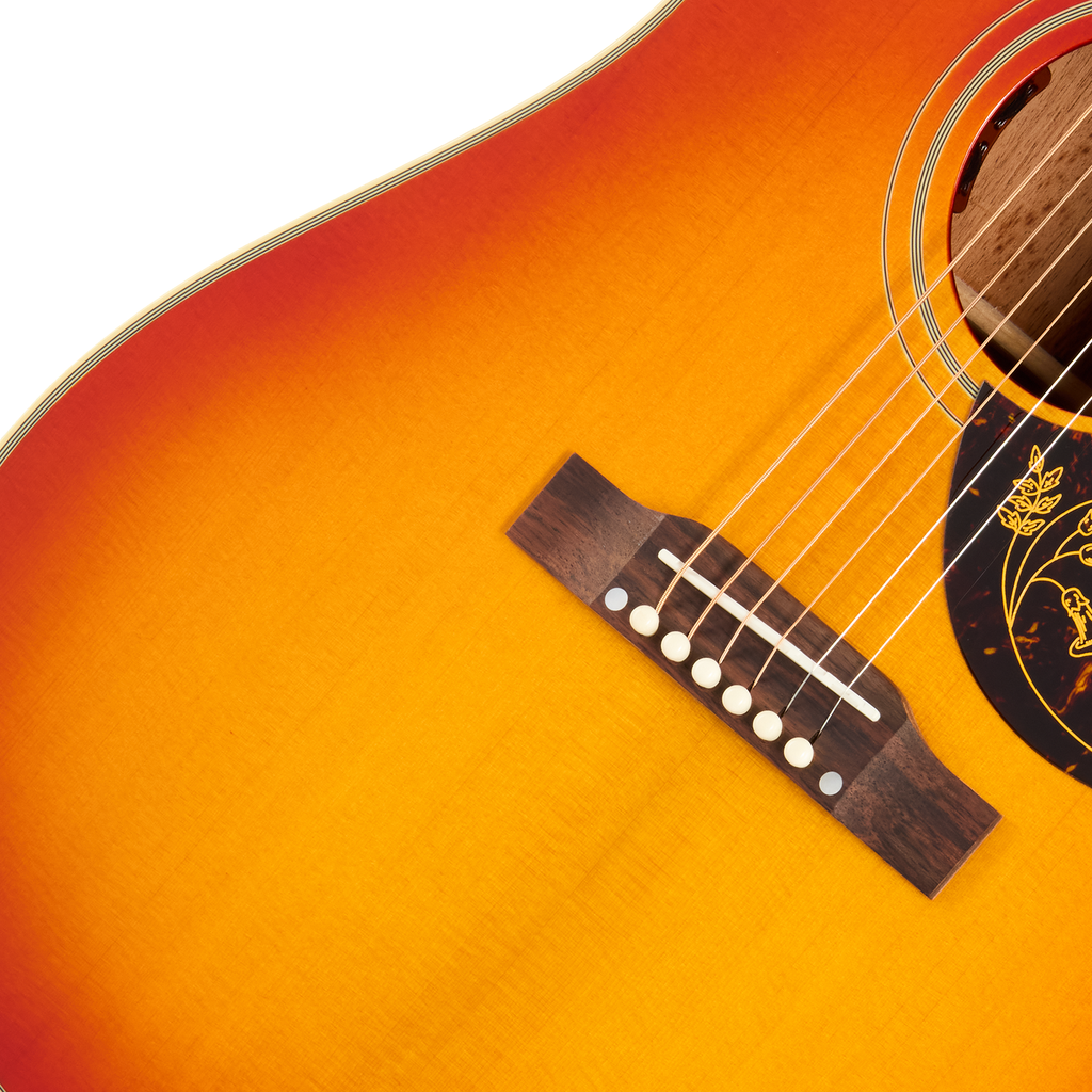 Epiphone 1960 Hummingbird Reissue Acoustic Electric Guitar - Heritage Cherry Sunburst - View 6 | MusicMarket