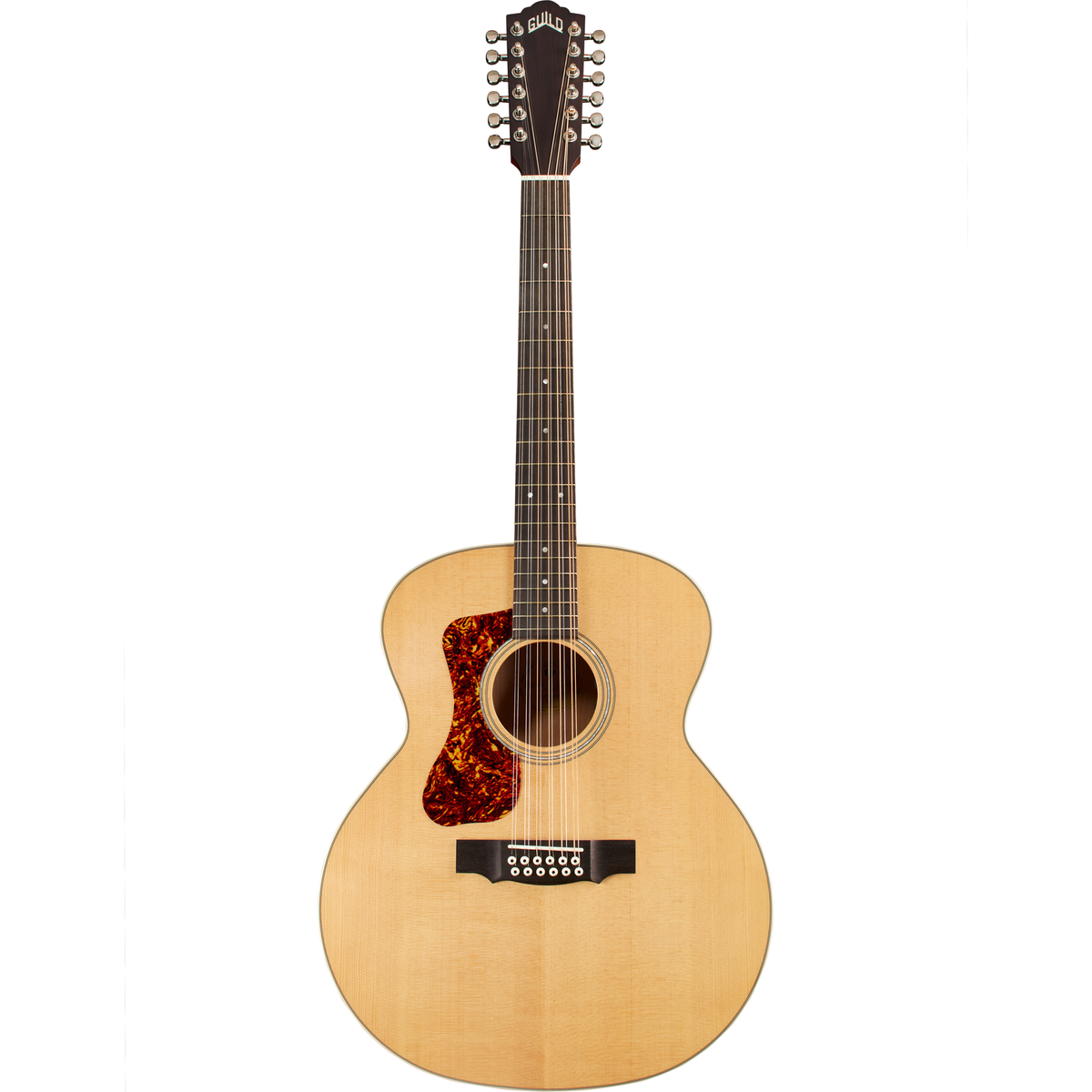 Guild F-2512E Maple Left Handed 12-String Acoustic Electric Guitar - Blonde - View 2 | MusicMarket