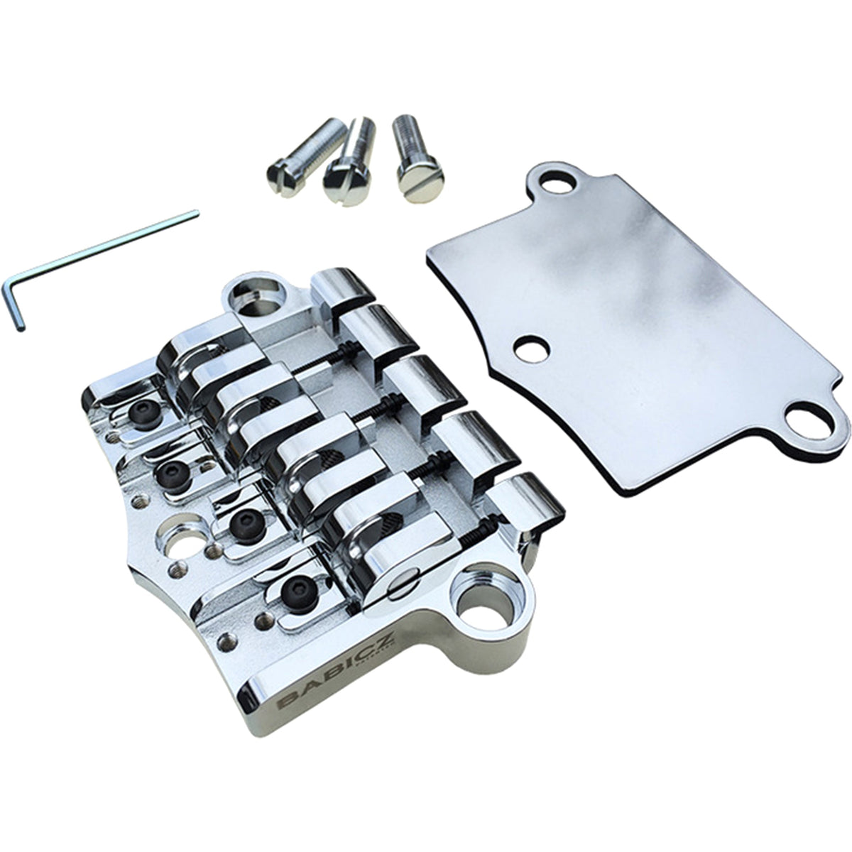 Babicz FCH-3 Original Series Gibson 3 Point Style Bass Bridge - Chrome - MusicMarket
