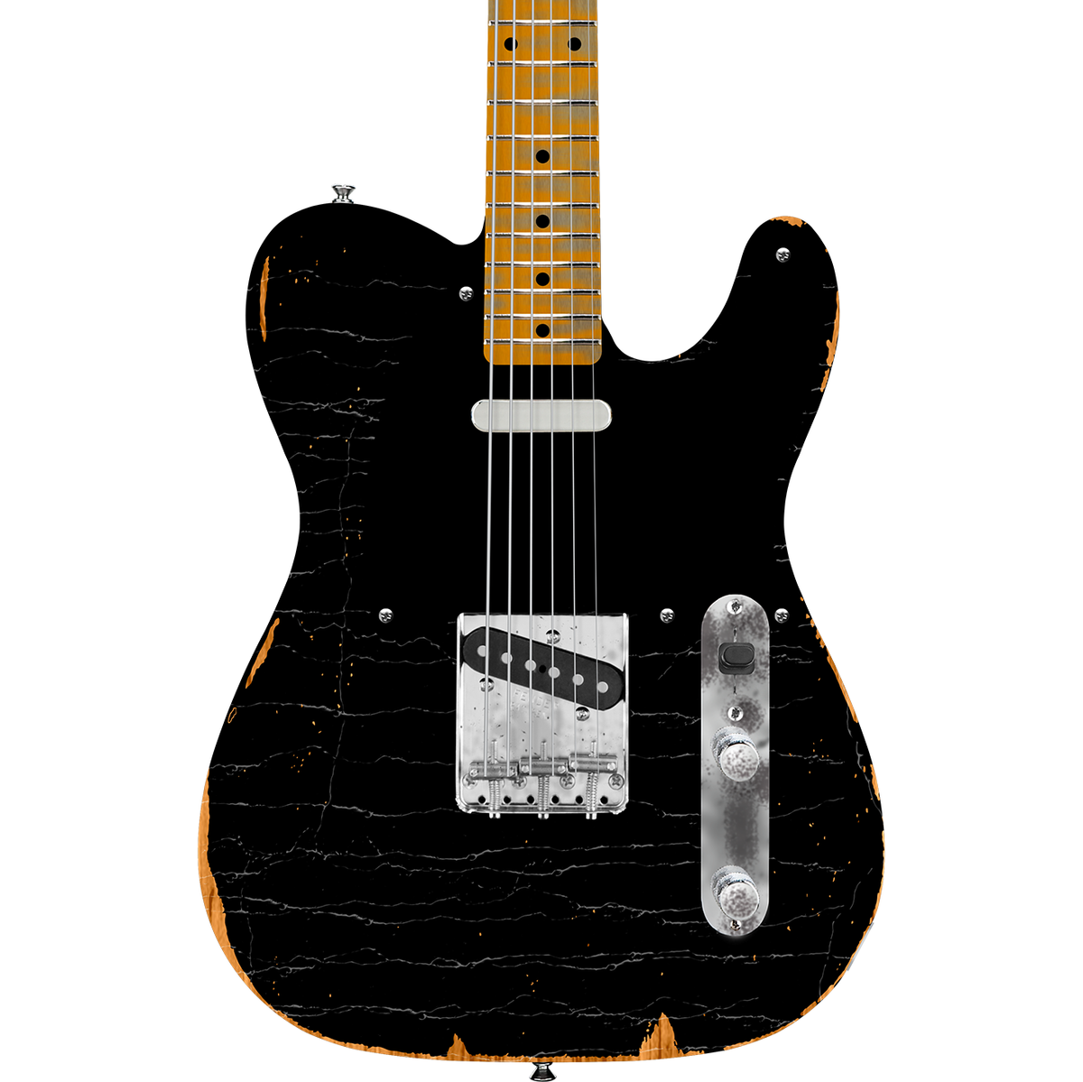 Fender Dealer Exclusive Vintera Road Worn '60s Double Esquire - Black - MusicMarket
