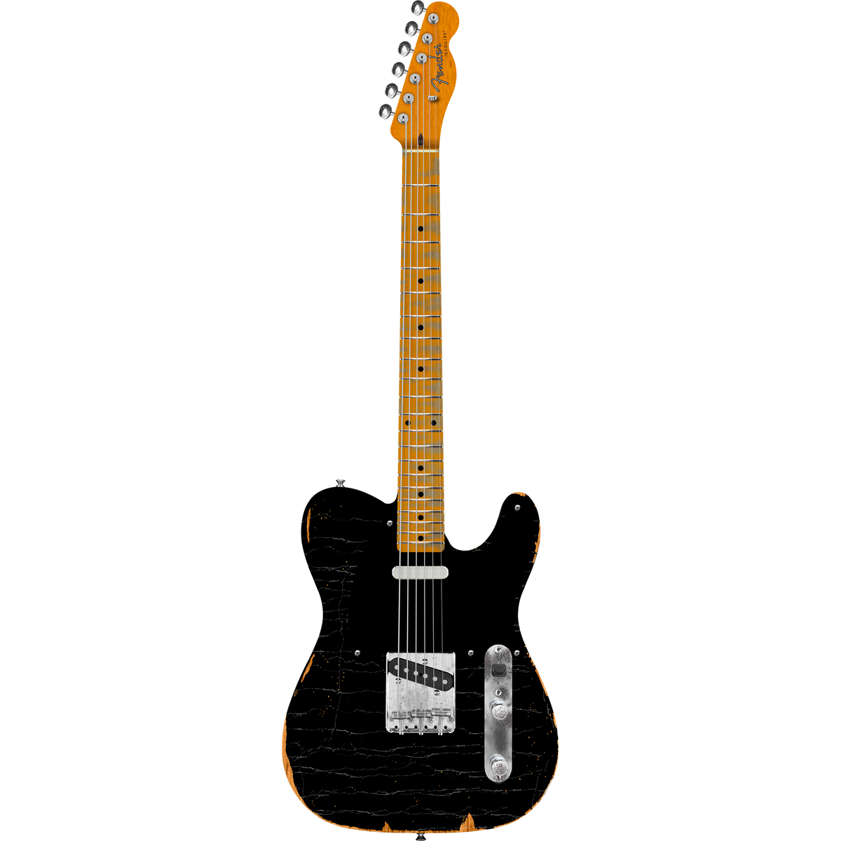 Fender Dealer Exclusive Vintera Road Worn '60s Double Esquire - Black - View 2 | MusicMarket