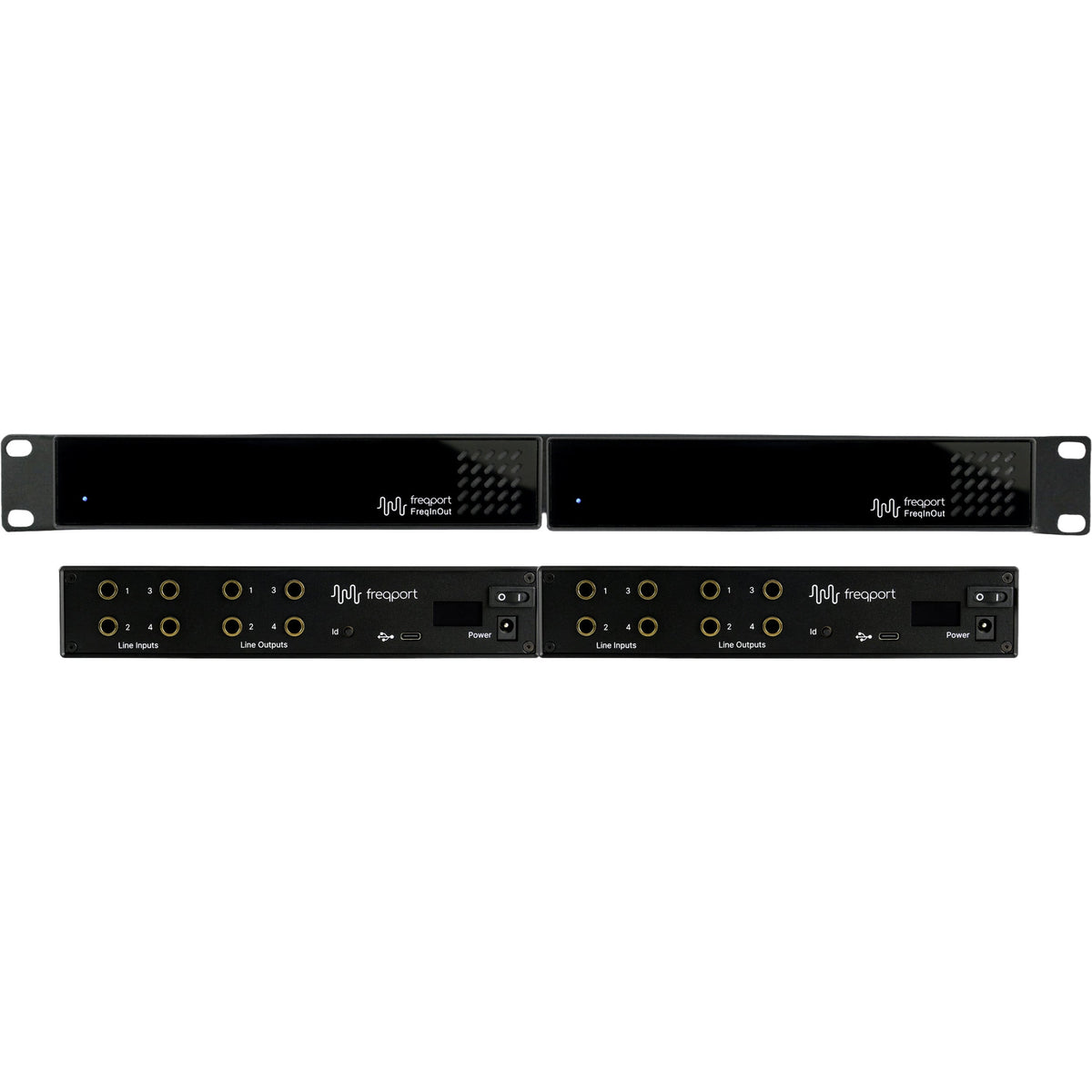 Freqport Dual FreqInOut Fo1_2RK - Rackmount System with 8×I/O - MusicMarket
