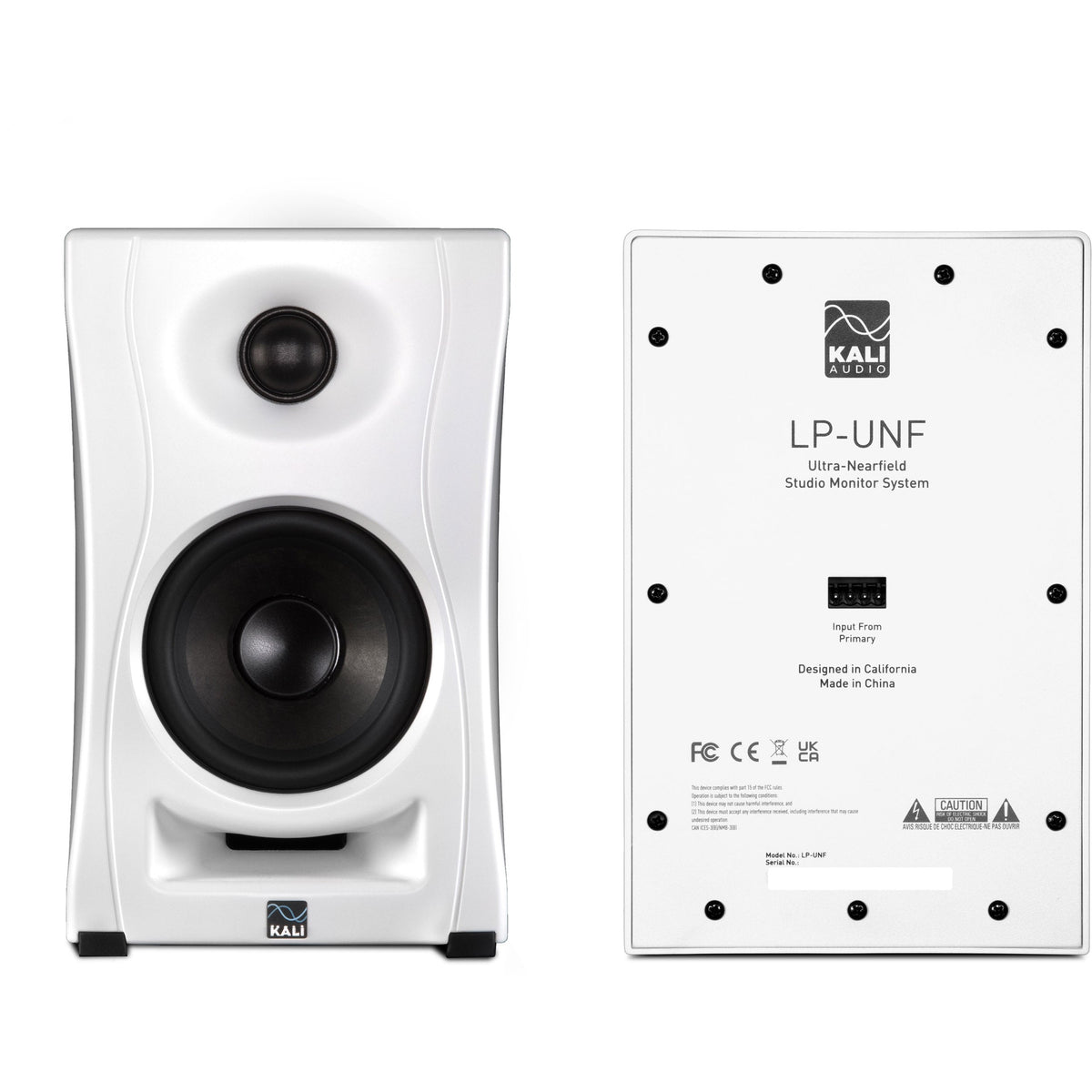 KALI AUDIO LP-UNF 4” Ultra Nearfield Powered Monitor System w/Bluetooth - Boundary Compensation EQ Settings - for