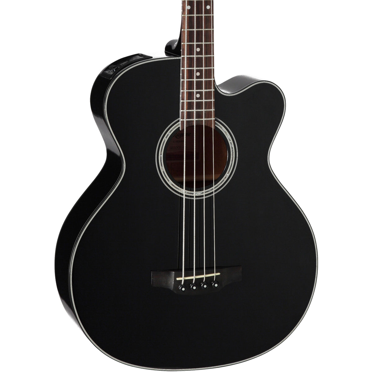 Takamine GB30CE BLK Cutaway Acoustic Electric Bass Guitar - Black - MusicMarket