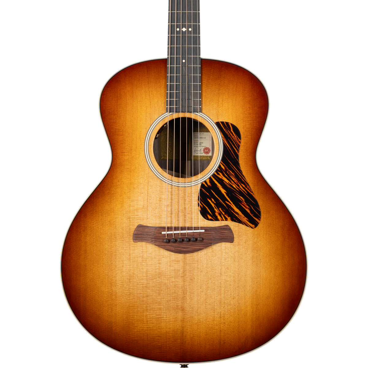 Taylor Gold Label 714e Acoustic Electric Guitar w/ Firestripe Pickguard - Sunburst - View 13 | MusicMarket