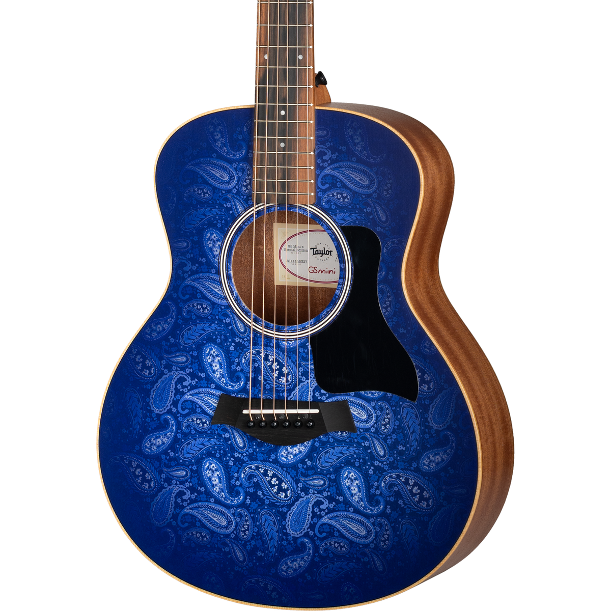 Taylor GS Mini-e Special Edition Acoustic Electric Guitar - Moonrise Blue Paisley - MusicMarket