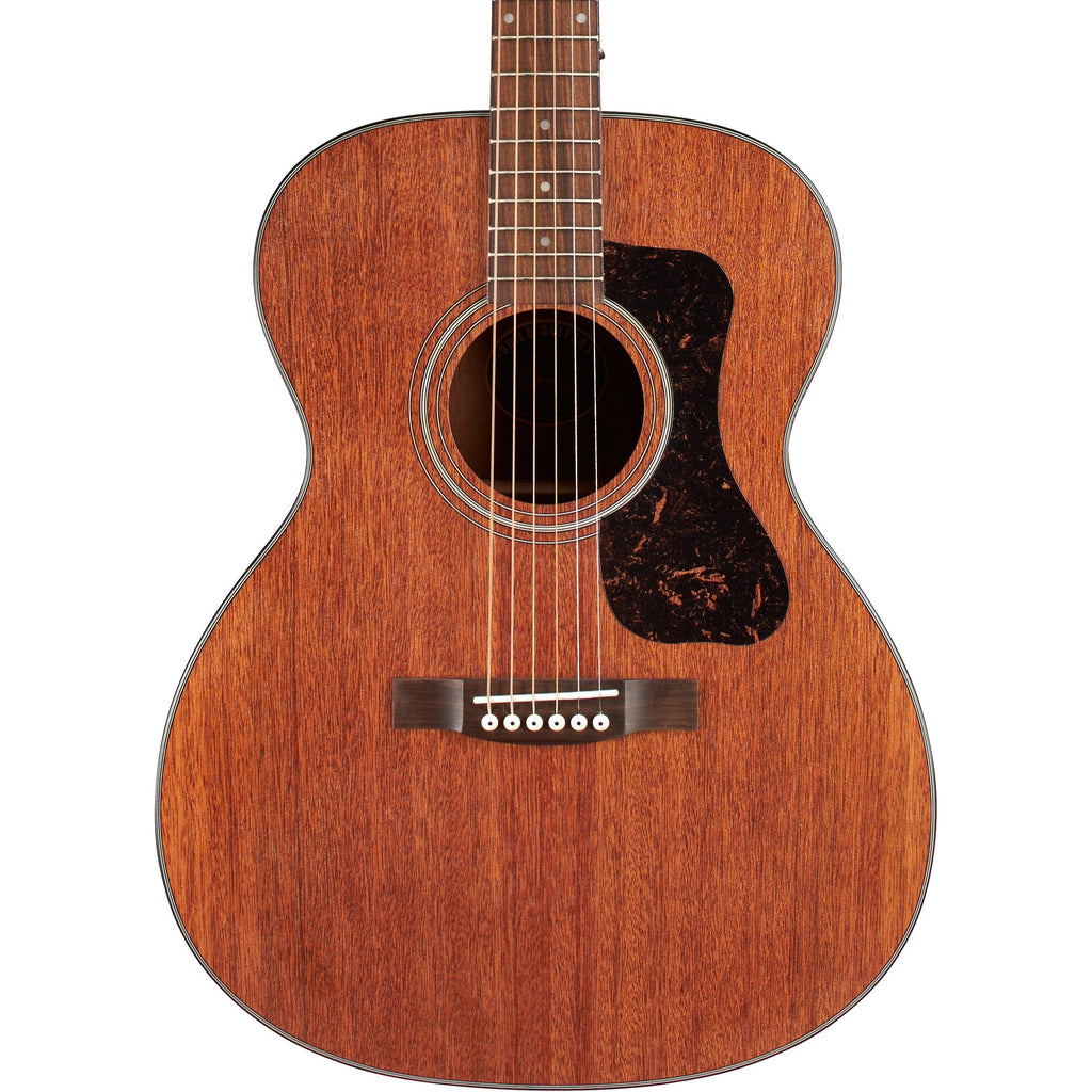 Guild OM-320 Natural Orchestra Model Acoustic Guitar - Solid Mahogany Top - MusicMarket