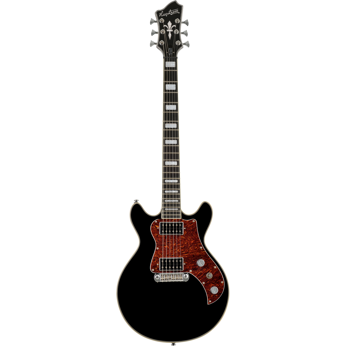 Hagstrom Megin Electric Guitar - Black Gloss - View 2 | MusicMarket