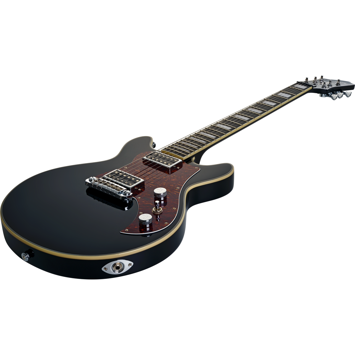 Hagstrom Megin Electric Guitar - Black Gloss - View 5 | MusicMarket