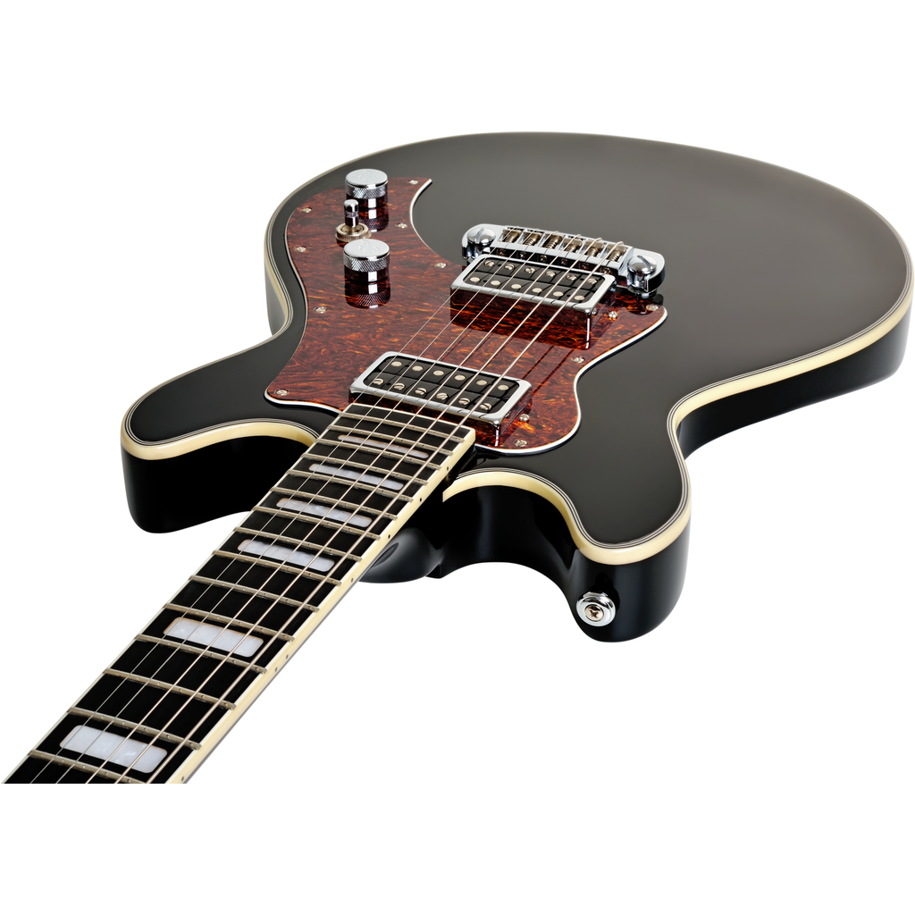 Hagstrom Megin Electric Guitar - Black Gloss - View 6 | MusicMarket