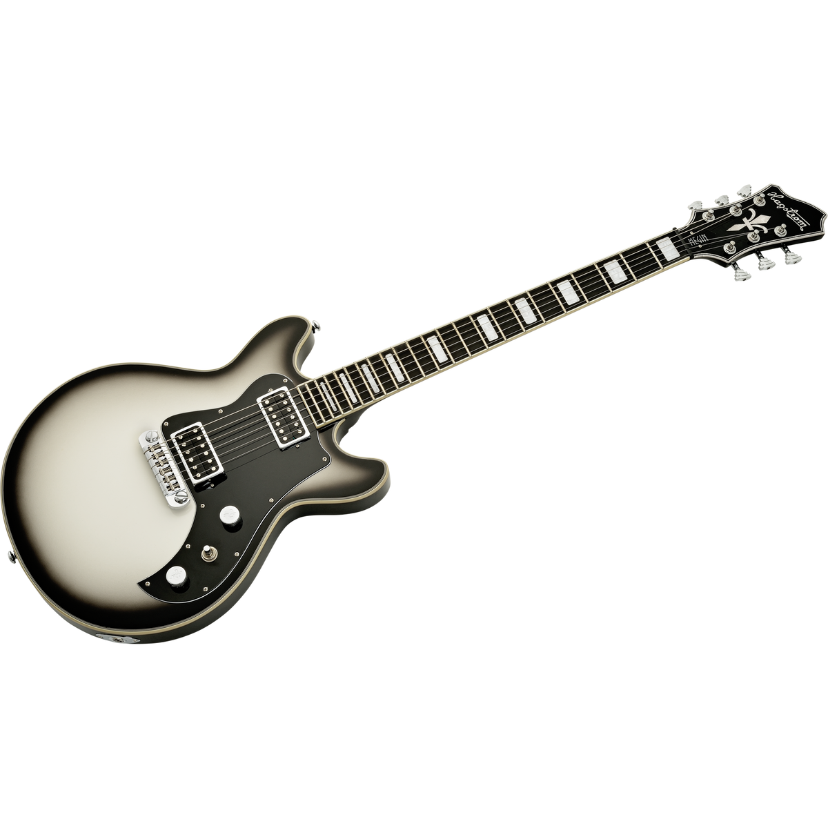 Hagstrom Megin Electric Guitar - Grey Burst - View 4 | MusicMarket