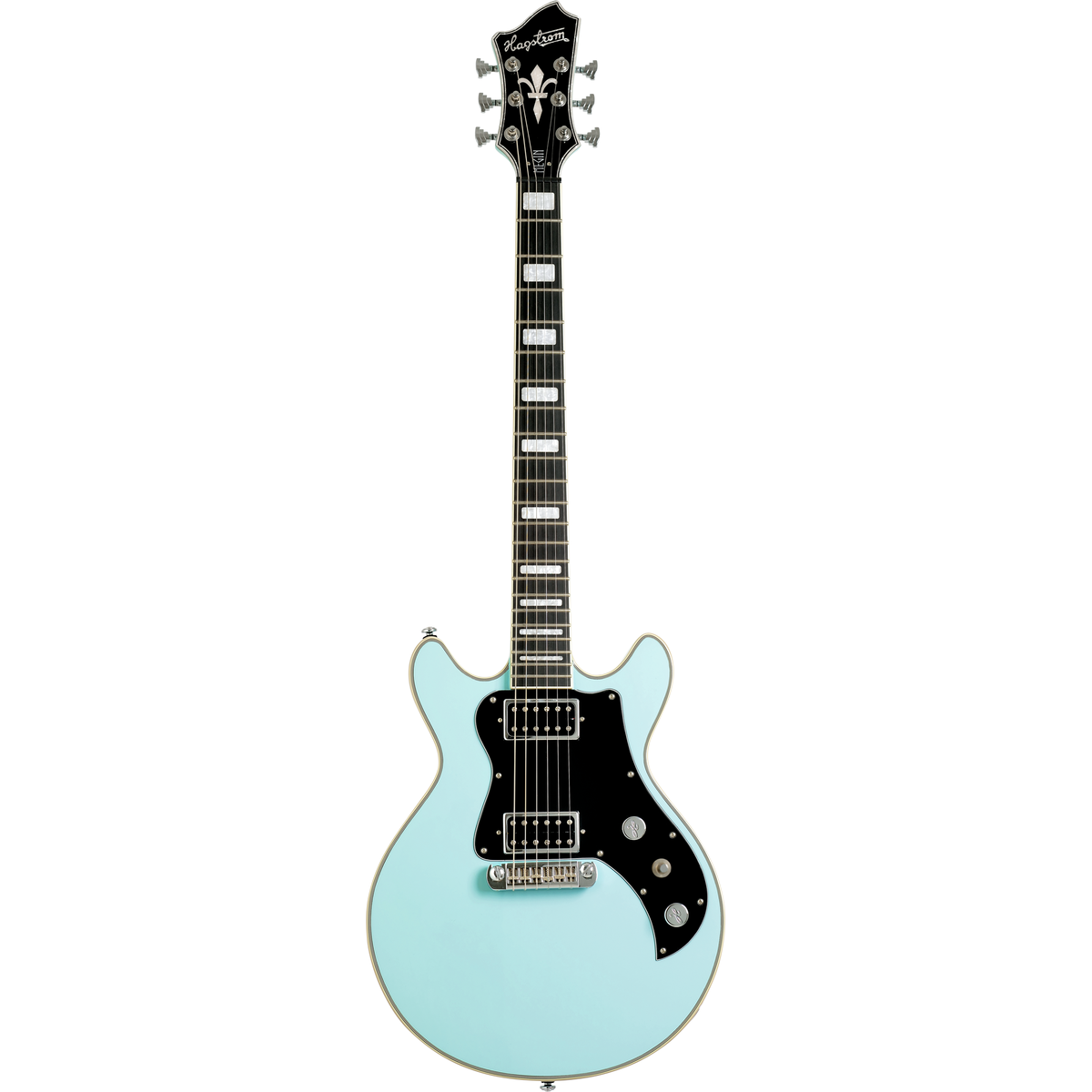 Hagstrom Megin Electric Guitar - Aged Sky Blue - View 2 | MusicMarket