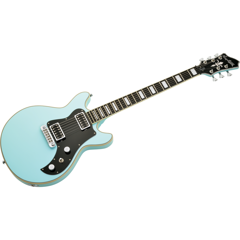 Hagstrom Megin Electric Guitar - Aged Sky Blue - View 4 | MusicMarket