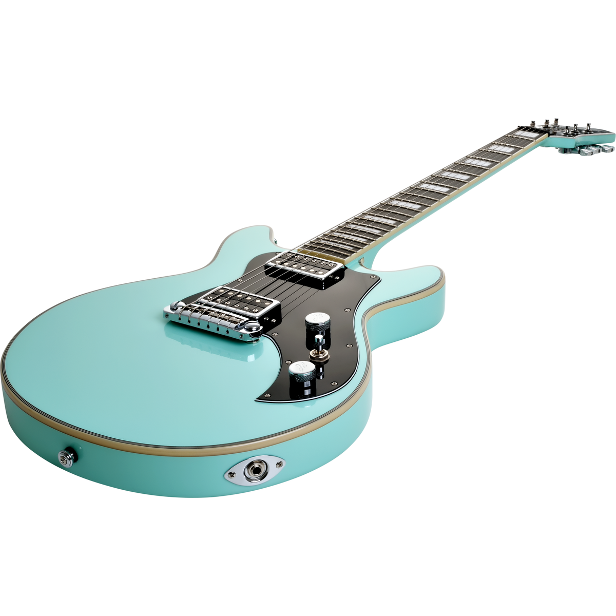 Hagstrom Megin Electric Guitar - Aged Sky Blue - View 5 | MusicMarket