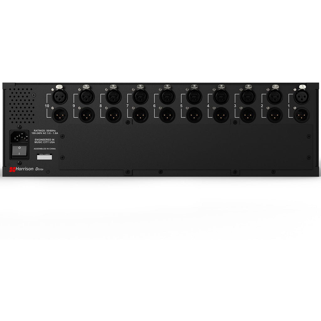 Solid State Logic Harrison D510R 10 Slot 500 Series Chassis - View 3 | MusicMarket