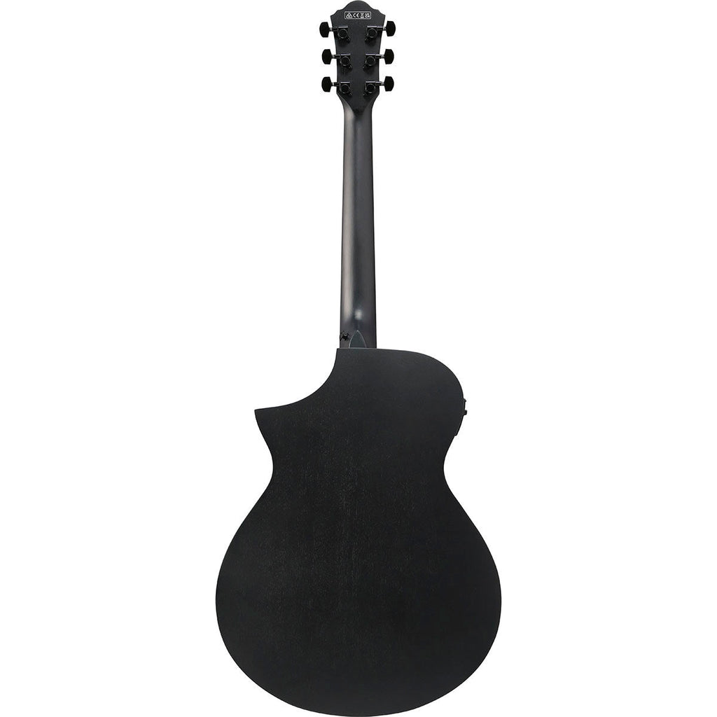 Ibanez AEWC Series Acoustic Electric Guitar, Black Out - View 4 | MusicMarket