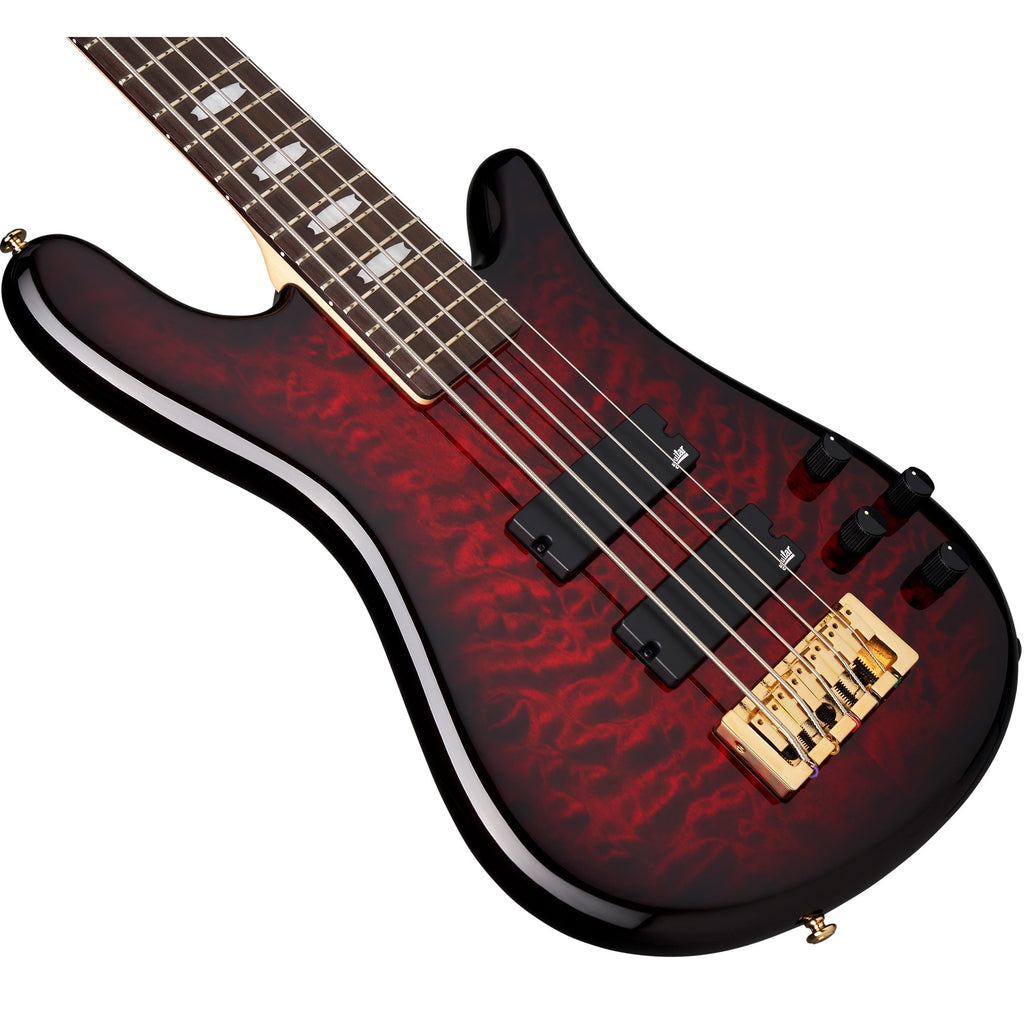 Spector Icon NS-5 Bolt-on Electric Bass - Black Cherry Gloss w/ Gig Bag - View 4 | MusicMarket