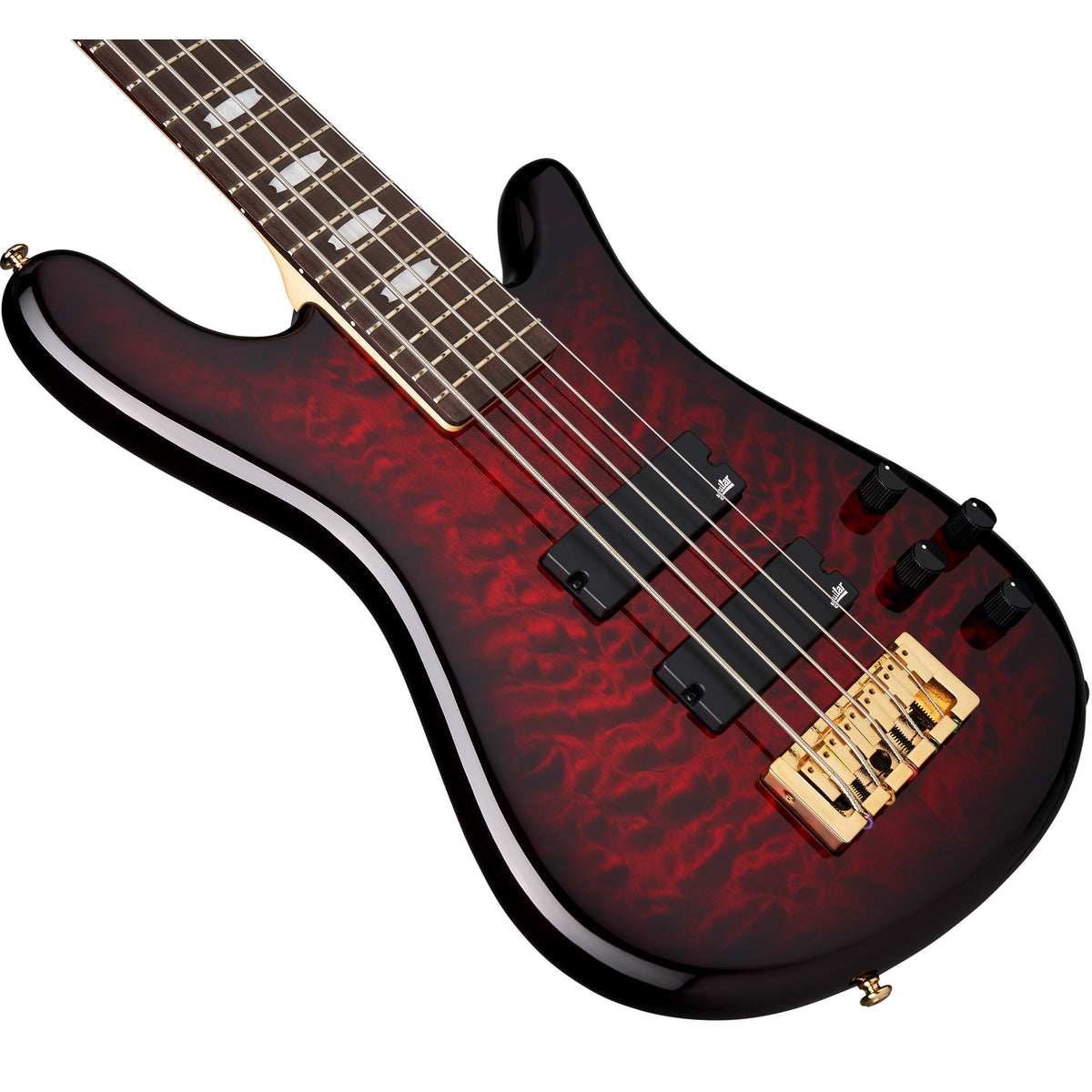 Spector Icon NS-5 Bolt-on Electric Bass - Black Cherry Gloss w/ Gig Bag - View 4 | MusicMarket