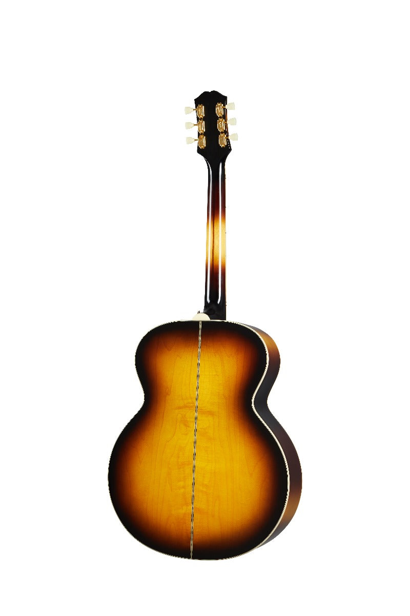 Epiphone Inspired By Gibson J-200 Acoustic Guitar, Aged Vintage Sunburst Gloss - View 6 | MusicMarket