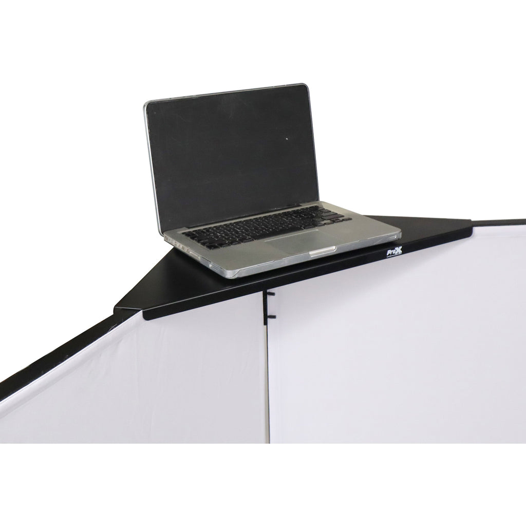 ProX XF-4X3048BMK3 4 Panel DJ Facade Black Panels - 4 Black & 4 White Scrims - View 8 | MusicMarket