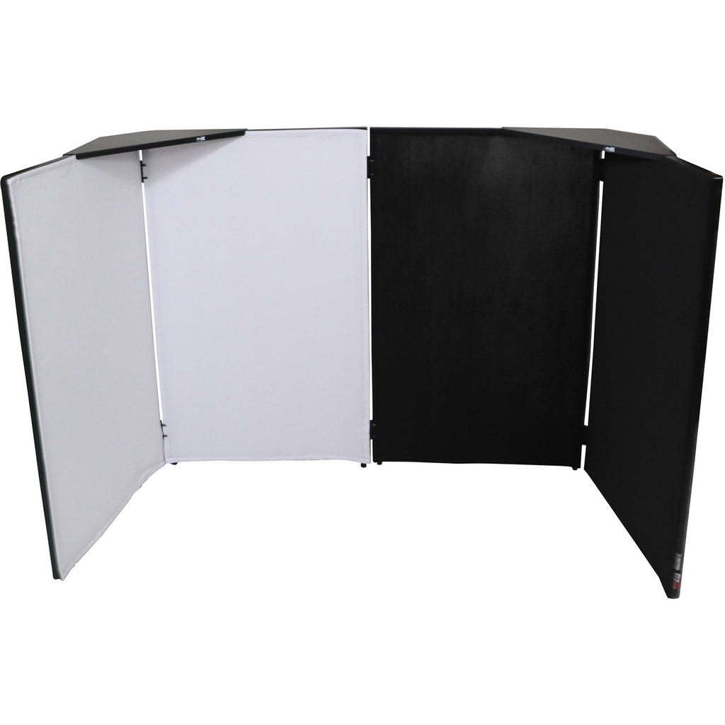 ProX XF-4X3048BMK3 4 Panel DJ Facade Black Panels - 4 Black & 4 White Scrims - View 4 | MusicMarket